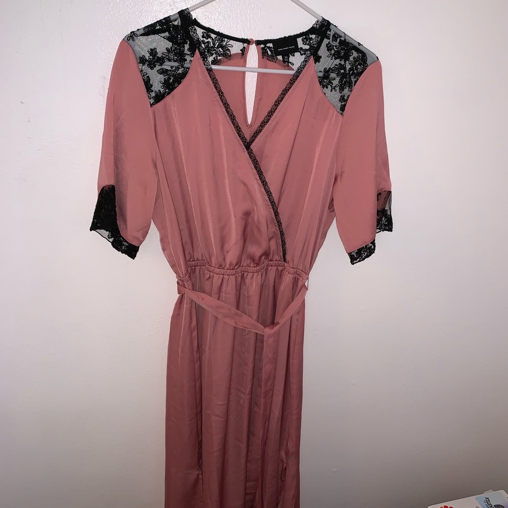 WHO WHAT WEAR- Pink Dress w/Lace